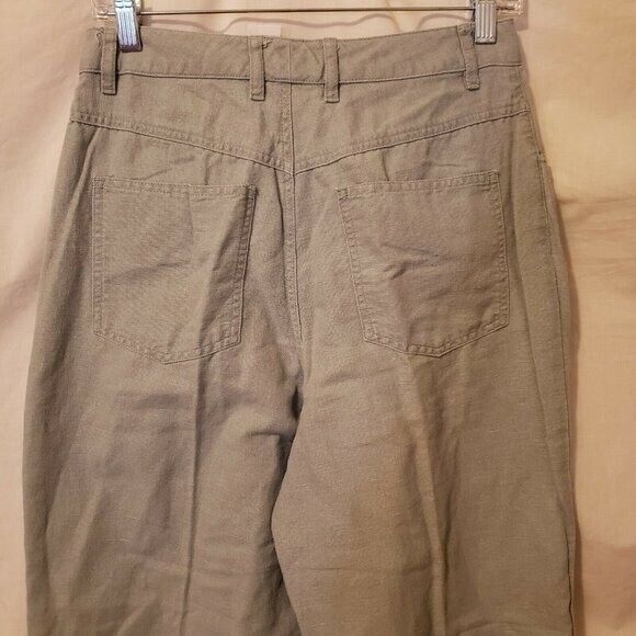 Talbots Womens Size 10P Green  Solid Chino Slack Pants - Picture 9 of 11